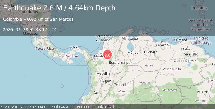 Map of northern Colombia