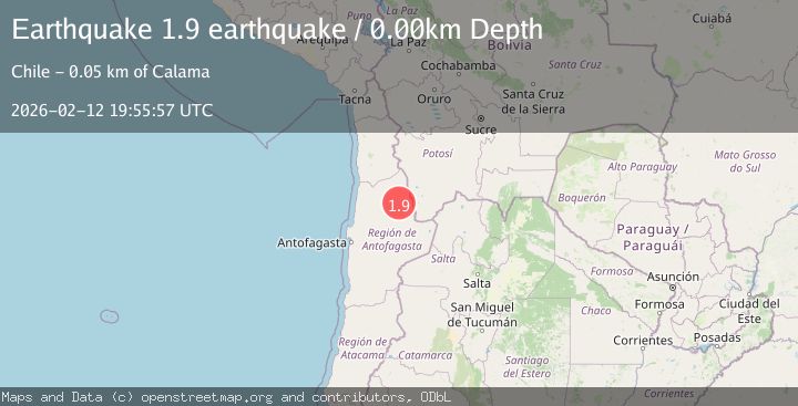 Map of Antofagasta, Chile