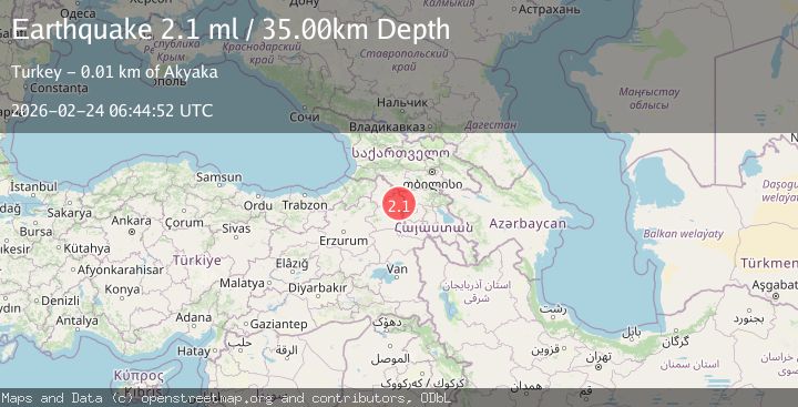 Map of Georgia-Armenia-Turkey border region