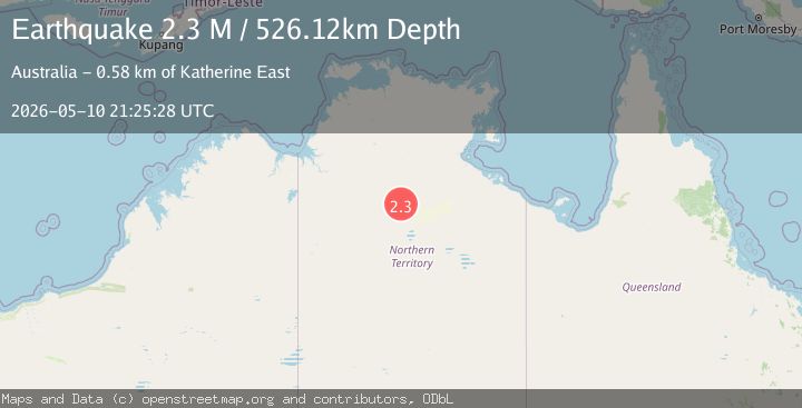 Map of Northern Territory, Australia