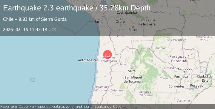 Map of Antofagasta, Chile