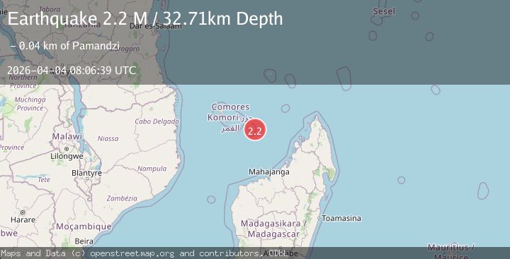 Map of northwest of Madagascar