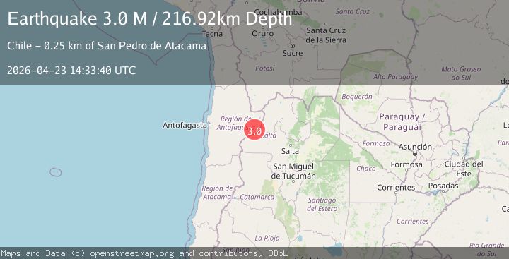 Map of Antofagasta, Chile