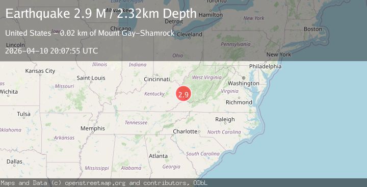Map of West Virginia