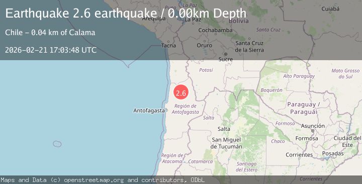 Map of Antofagasta, Chile