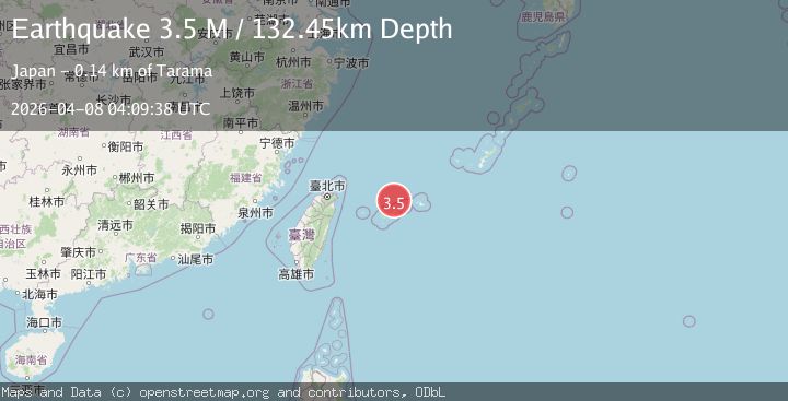 Map of southwestern Ryukyu Islands, Japan