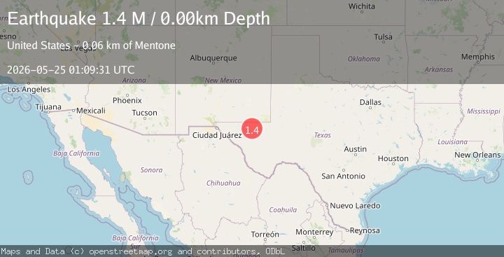 Map of western Texas