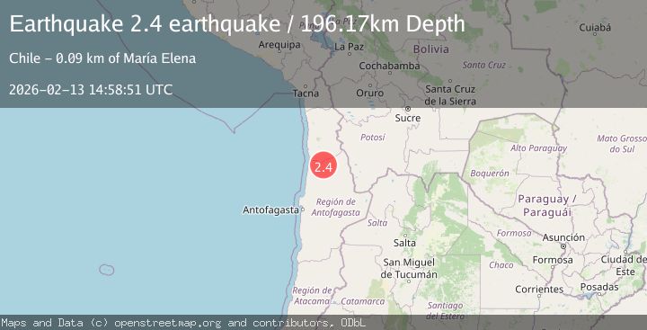 Map of Antofagasta, Chile
