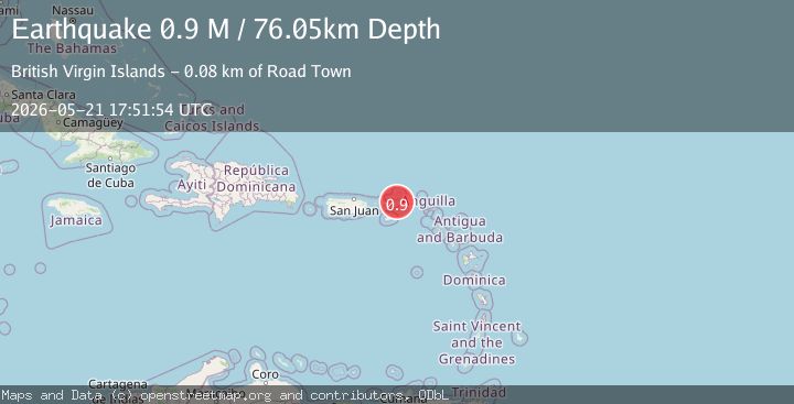 Map of Virgin Islands region