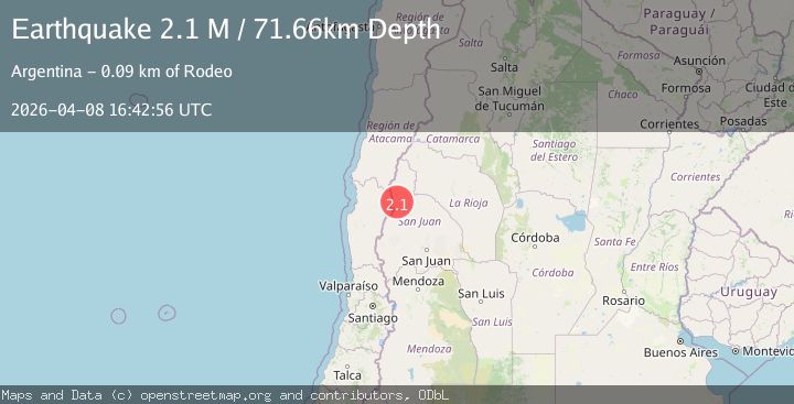 Map of San Juan, Argentina