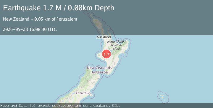 Map of Ruapehu District, New Zealand