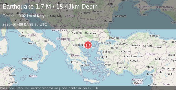 Map of Aegean Sea