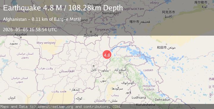 Map of Afghanistan-Pakistan border region