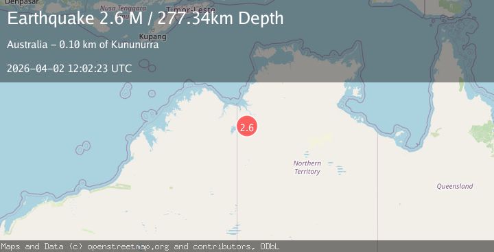 Map of Northern Territory, Australia