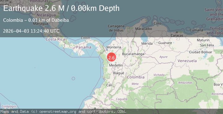 Map of northern Colombia
