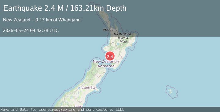 Map of Cook Strait, New Zealand