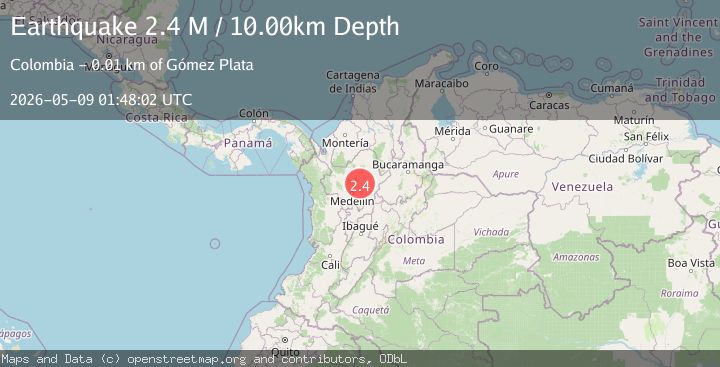 Map of northern Colombia