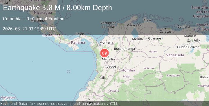 Map of northern Colombia