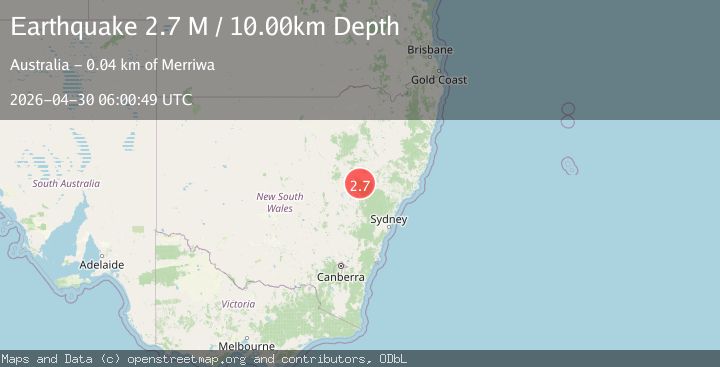 Map of New South Wales, Australia