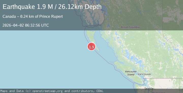 Map of Haida Gwaii Region, Canada