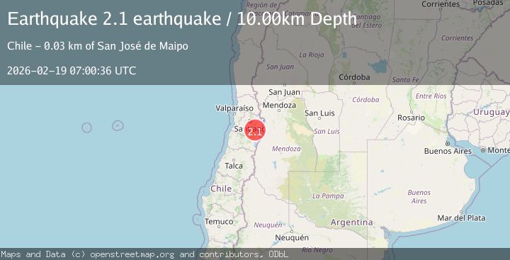 Map of Region Metropolitana, Chile