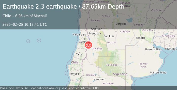 Map of Mendoza, Argentina