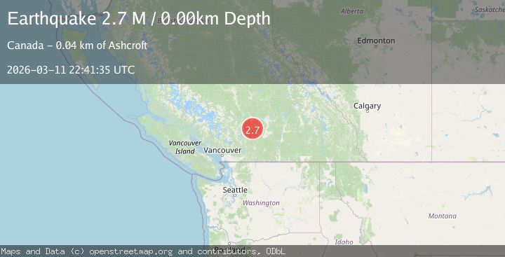 Map of British Columbia, Canada