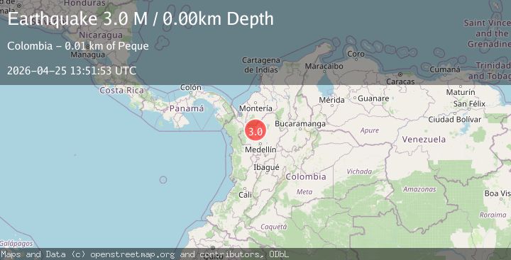 Map of northern Colombia