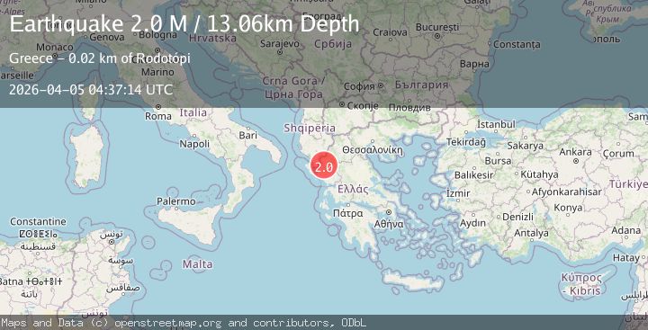 Map of Greece-Albania border region