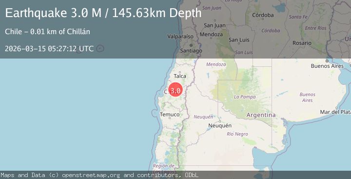 Map of Bio-Bio, Chile