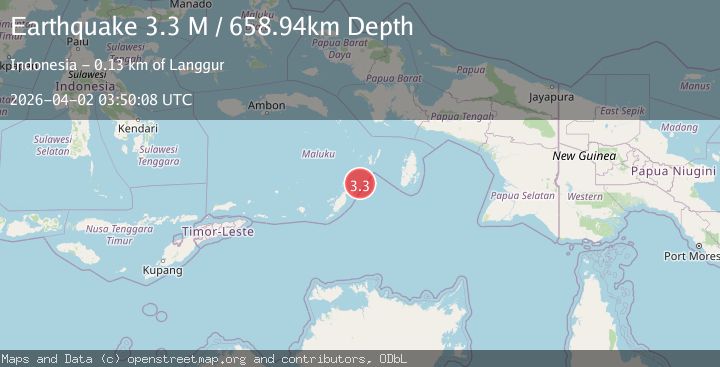 Map of Kepulauan Tanimbar, Indonesia