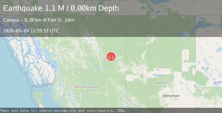Map of British Columbia, Canada