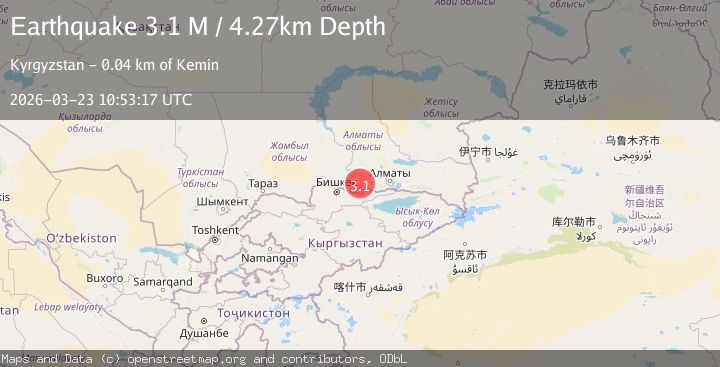 Map of Lake Issyk-Kul region