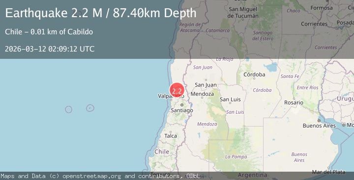 Map of Valparaiso, Chile