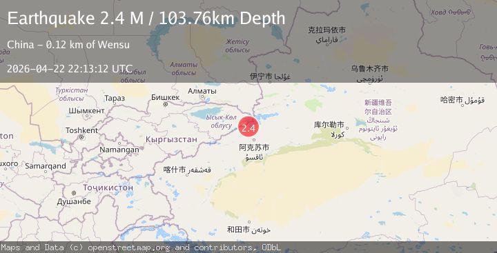 Map of Kyrgyzstan-Xinjiang border region