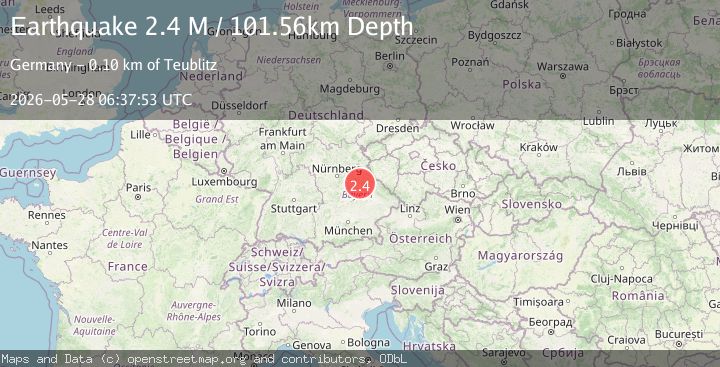 Map of Germany-Czech Republic border region