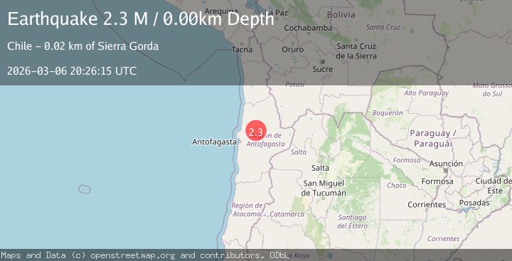 Map of Antofagasta, Chile