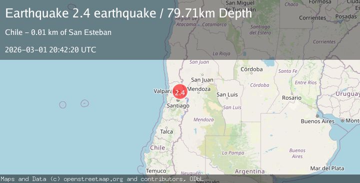 Map of Valparaiso, Chile