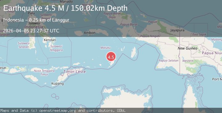 Map of Kepulauan Tanimbar, Indonesia