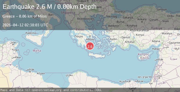 Map of Offshore southern Greece