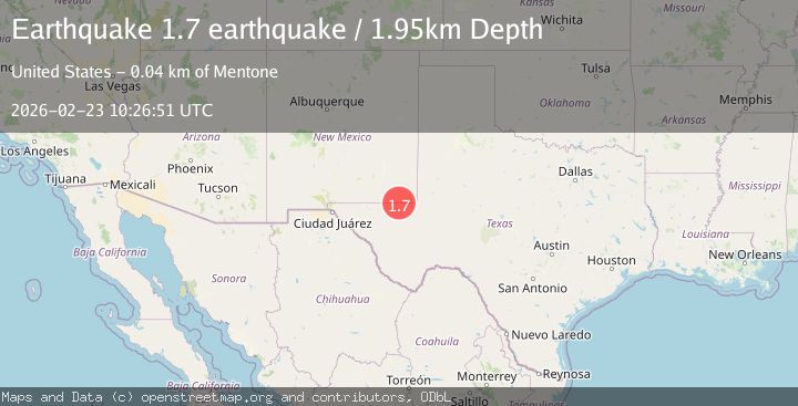 Map of western Texas