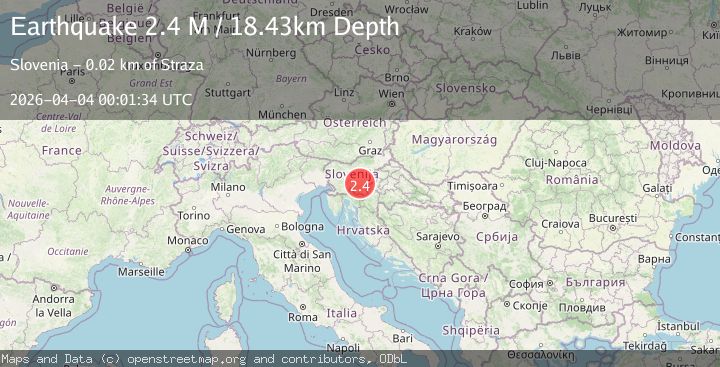 Map of Slovenia-Croatia border region