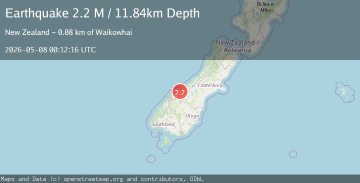 Map of Westland District, New Zealand
