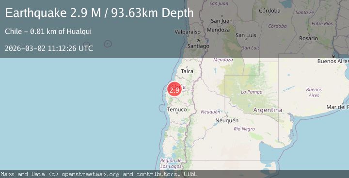Map of Bio-Bio, Chile