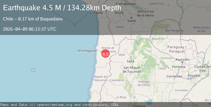 Map of Antofagasta, Chile