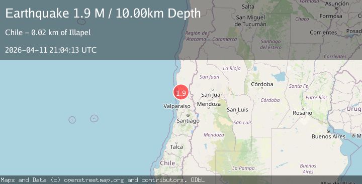 Map of Coquimbo, Chile
