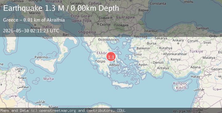 Map of Central Greece