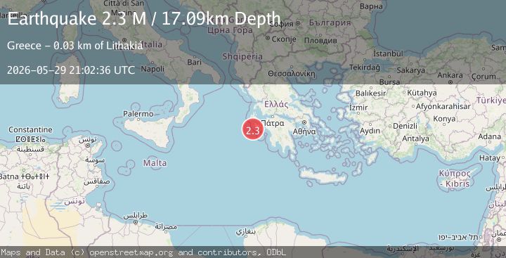 Map of Ionian Sea