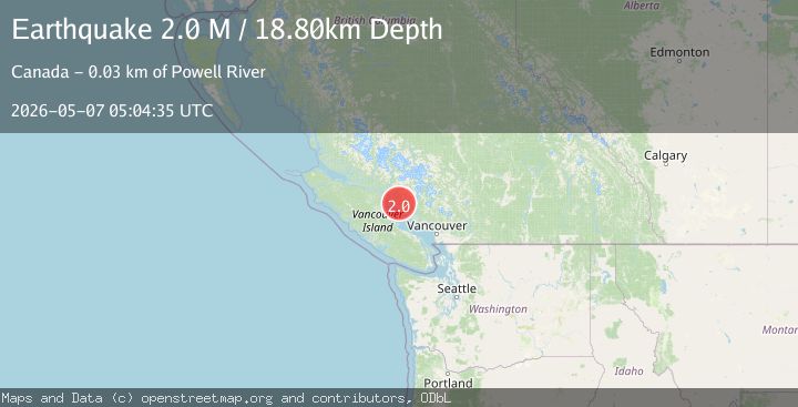 Map of British Columbia, Canada