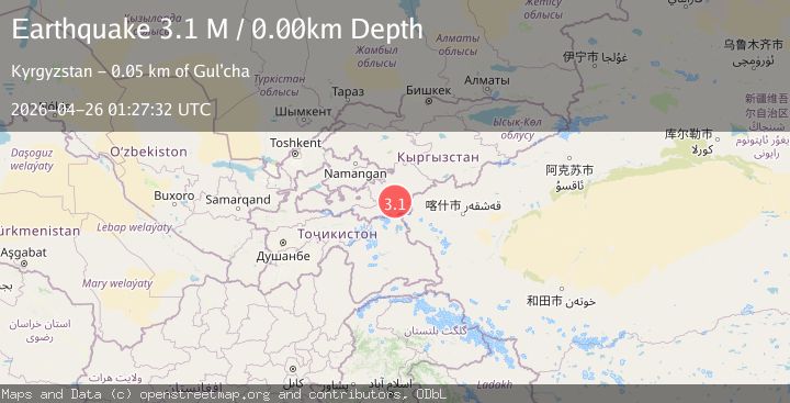 Map of Tajikistan-Xinjiang border region